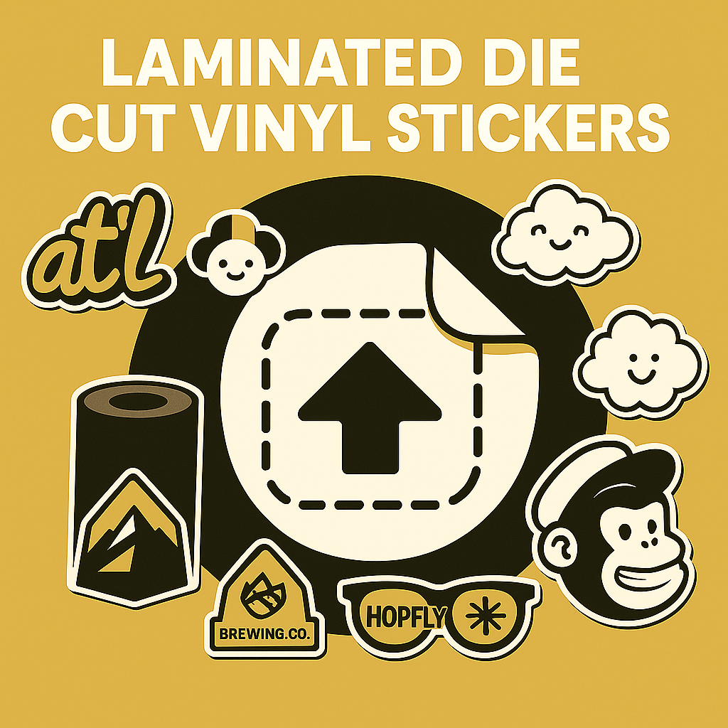Laminated Die-Cut Vinyl Stickers