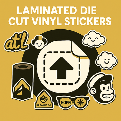 Laminated Die-Cut Vinyl Stickers