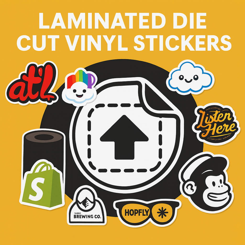 Laminated Die-Cut Vinyl Stickers