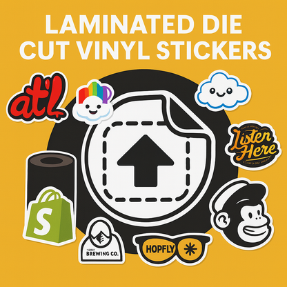 Laminated Die-Cut Vinyl Stickers